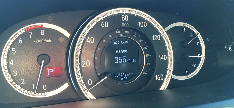 2017 Accord Touring gauge pod.